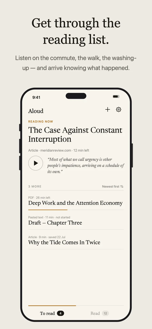 Get through the reading list.